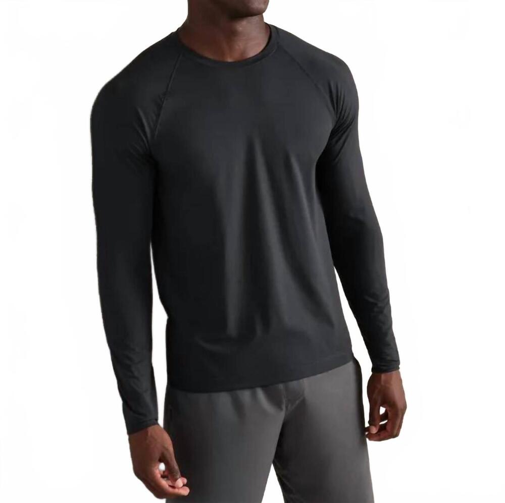 NEW RHONE reign long sleeve tee in black